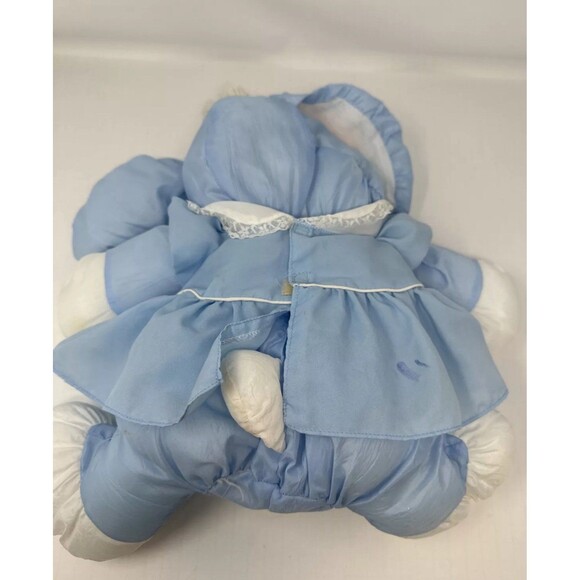 Fisher Price Puffalumps 16" Blue Bunny Rabbit with Original Blue Dress 1986 FS - Picture 2 of 5